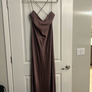 Silk Mauve Slip Gown